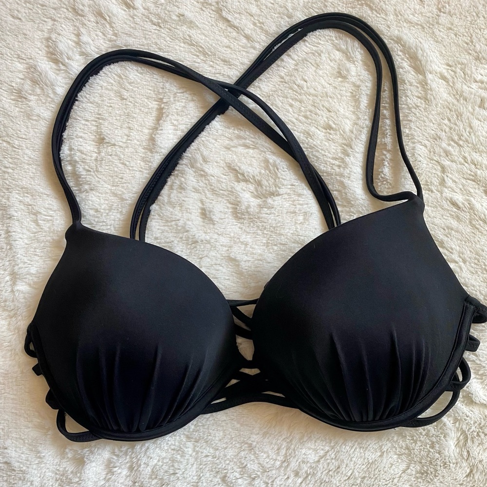 Push-Up Strappy Swim Top